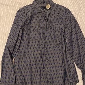 Mens long sleeve slim fit button up